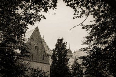 Güz Prag 'ın güzel sokakları ve mimarisi