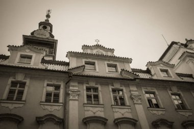 Güz Prag 'ın güzel sokakları ve mimarisi