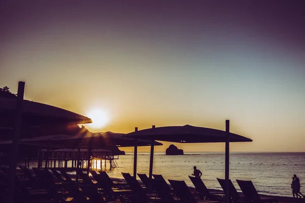 Прекрасний Схід Сонця Морському Курорті — стокове фото