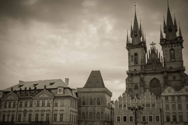 Nádherná Architektura Středověké Prahy Výlet Evropy — Stock fotografie