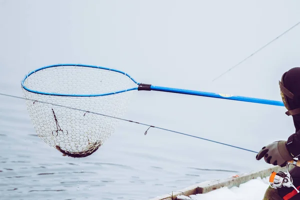 Pesca Truchas Fondo Del Lago — Foto de Stock