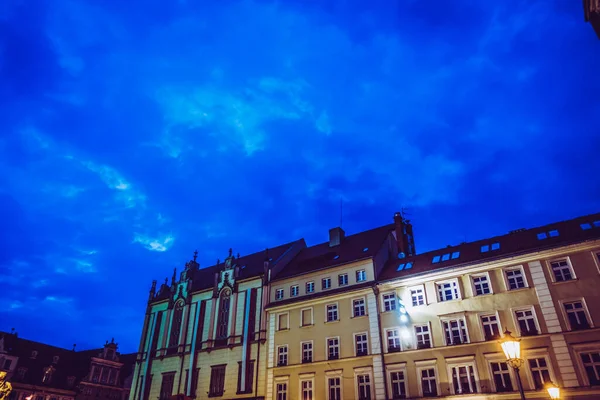 Wroclaw Praça Mercado Central Com Casas Coloridas Velhas — Fotografia de Stock