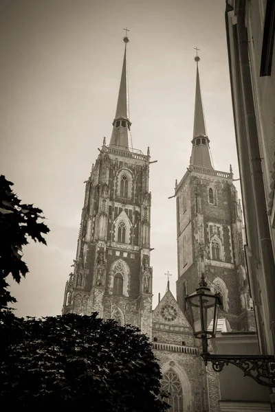 Prachtige Architectuur Wroclaw Kerken — Stockfoto