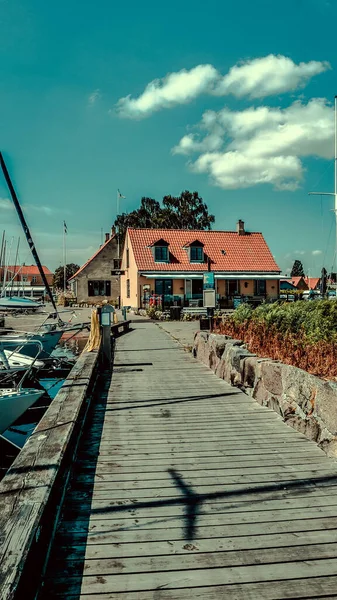 Красивая Морская Деревня Дании — стоковое фото
