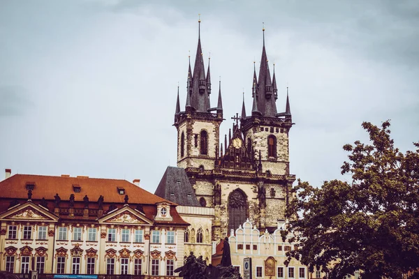 Hermosas Calles Arquitectura Otoño Praga — Foto de Stock