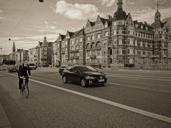 Kodaň Léto Krásná Architektura Cestování Pozadí — Stock fotografie