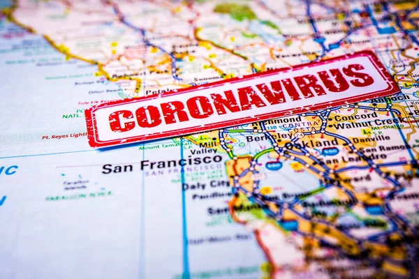 San Francisco Cuarentena Covid Coronavirus — Foto de Stock