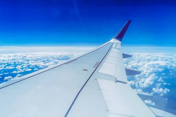 View Airplane Window Wing — Stock Photo, Image