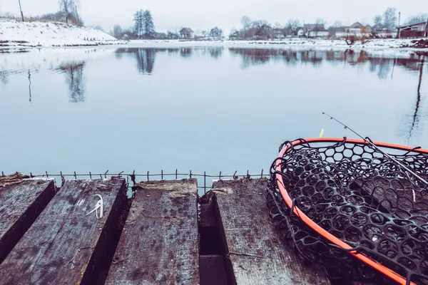 Rybaření Sportovní Rekreace Pozadí — Stock fotografie