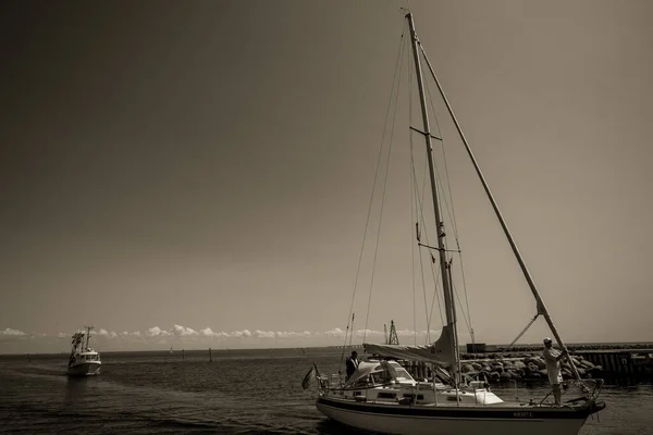 Beautiful Danish Harbor Yachts — Stock Photo, Image