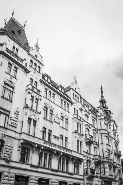 Красивые Улицы Архитектура Осени Праги — стоковое фото
