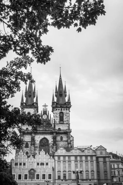 Wspaniała Architektura Średniowiecznej Pragi Wycieczka Europy — Zdjęcie stockowe