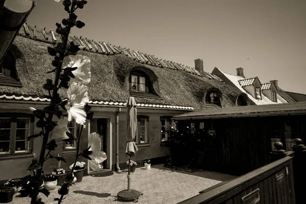 Krásná Dánská Architektura Malebné Vesnici — Stock fotografie