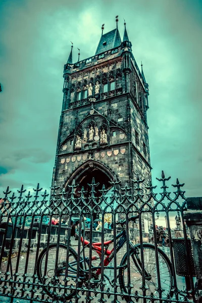 Güz Prag Güzel Sokakları Mimarisi — Stok fotoğraf