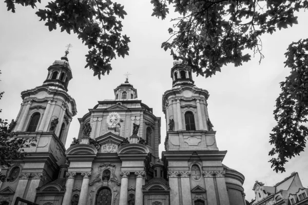 Ruas Bonitas Arquitetura Outono Praga — Fotografia de Stock