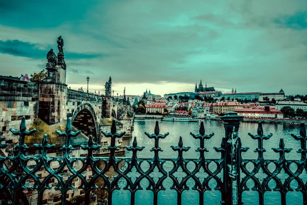 Красивые Улицы Архитектура Осени Праги — стоковое фото