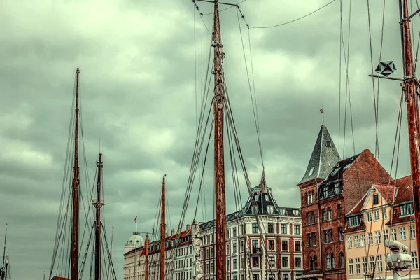 Красивая Архитектура Копенгагена Путешествия Копенгагену — стоковое фото