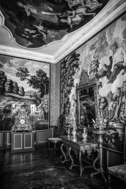 Kopenhag 'daki Rosenborg Kalesi' nin güzel odaları