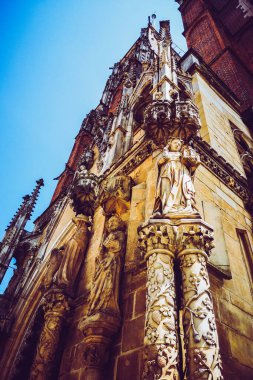 Muhteşem Wroclaw sokakları, seyahat arka planı