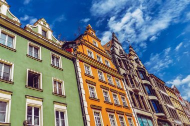 Kopenhag, Danimarka - 18 Temmuz 2019. Kopenhag 'ın muhteşem mimarisi