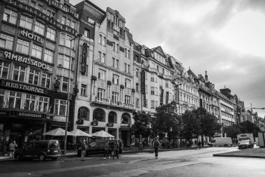 Güz Prag 'ın güzel sokakları ve mimarisi