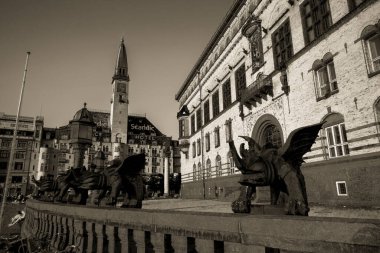 Kopenhag Şehri, Danimarka, İskandinavya. Güzel bir yaz günü