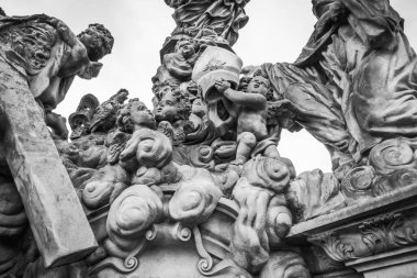 Güz Prag 'ın güzel sokakları ve mimarisi