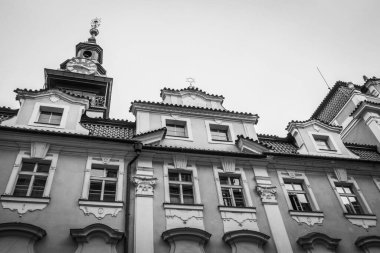 Güz Prag 'ın güzel sokakları ve mimarisi