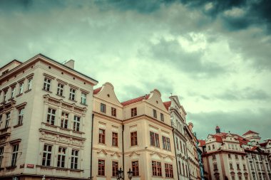 Güz Prag 'ın güzel sokakları ve mimarisi