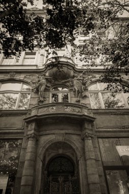 Güz Prag 'ın güzel sokakları ve mimarisi