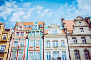 Wroclaw 'ın güzel, resimsi merkezi
