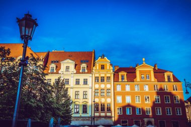 Wroclaw 'ın muhteşem, güzel sokakları