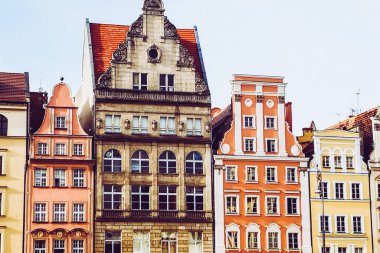 Muhteşem Wroclaw sokakları, seyahat arka planı