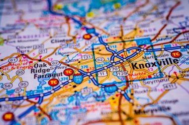 Knoxville ABD haritasında