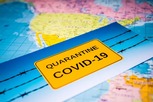 Wereld Coronavirus Covid Quarantaine Achtergrond — Stockfoto