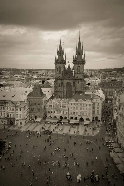 Nádherná Architektura Středověké Prahy Výlet Evropy — Stock fotografie