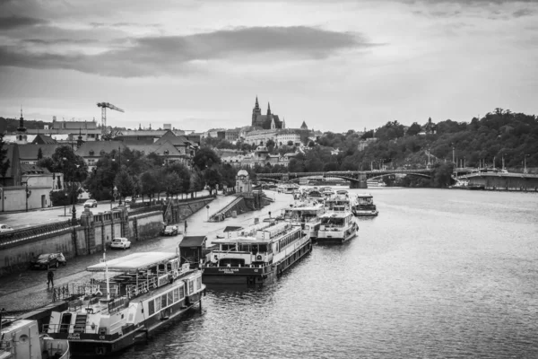 Prachtige Straten Architectuur Van Herfst Praag — Stockfoto