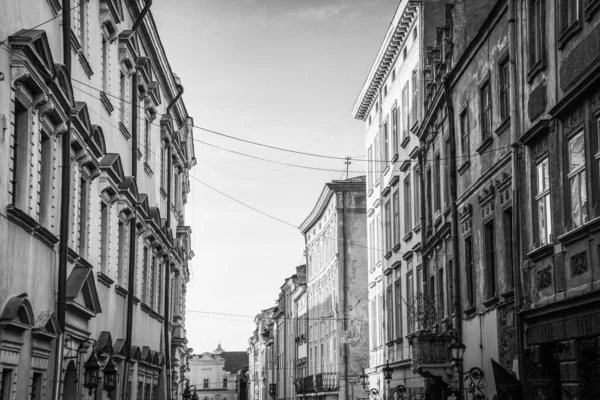 Magnífico Invierno Lviv Arquitectura Calles —  Fotos de Stock