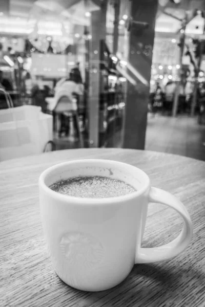Matcha Latte Ett Café — Stockfoto
