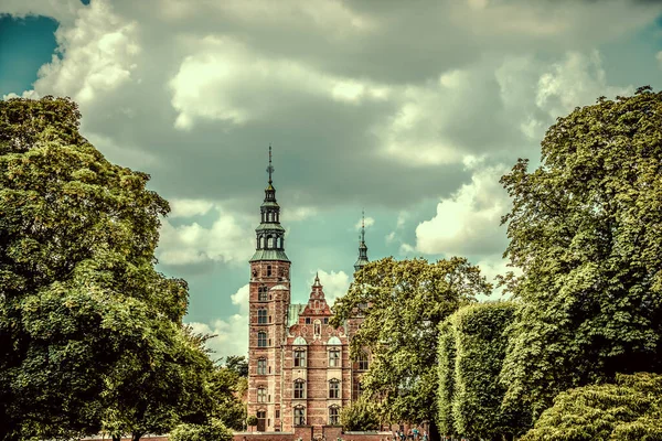 Όμορφο Κάστρο Rosenborg Στην Κοπεγχάγη — Φωτογραφία Αρχείου