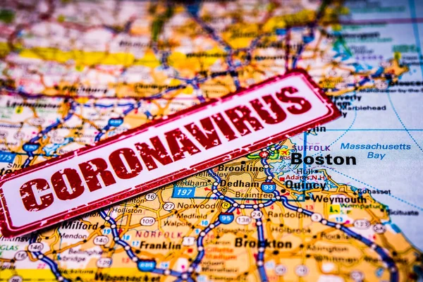 Boston Quarantine Coronavirus — Stock Photo, Image