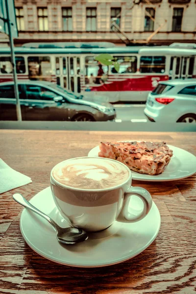 Petit Déjeuner Raffiné Prague Café Gâteau — Photo