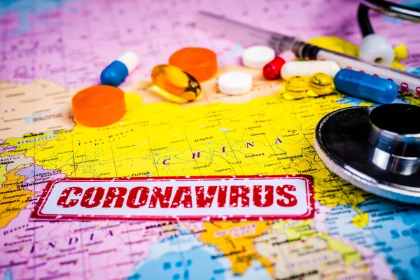 Coronavirus Minaccia Epidemia Dalla Cina — Foto Stock