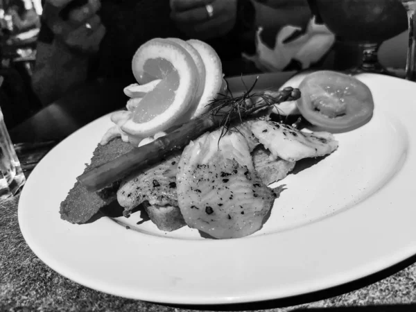 Heerlijk Eten Denemarken Een Café — Stockfoto