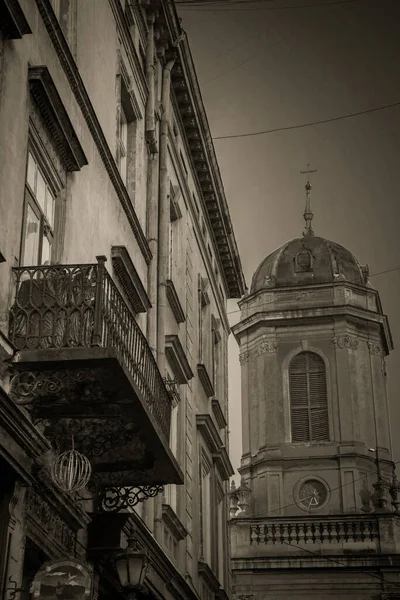 Muhteşem Kış Lviv Mimarisi Sokakları — Stok fotoğraf