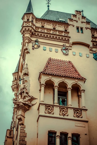 Beautiful Streets Architecture Autumn Prague — Stock Photo, Image