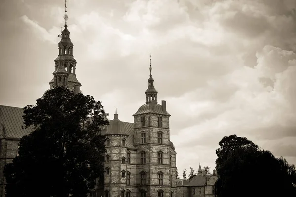 Красивый Замок Русенборг Копенгагене — стоковое фото