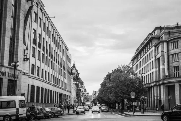 Vackra Gator Och Arkitektur Hösten Prag — Stockfoto