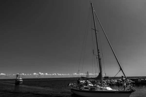 Vacker Dansk Hamn Med Båtar — Stockfoto