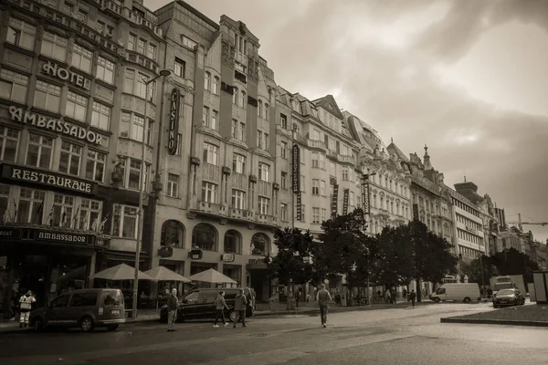 Hermosas Calles Arquitectura Otoño Praga — Foto de Stock